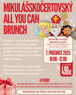 Máme tady poslední brunch letošního roku, tak si to přijďte užít. A BUDEME NADĚLOVAT! A možná přijde i Mikuláš! Miluju vás...